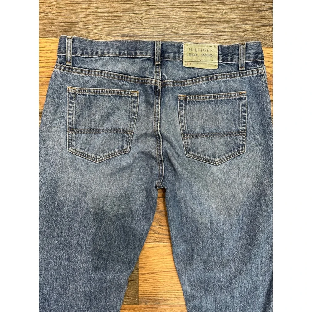 Vintage‎ Tommy Hilfiger Custom Straight Mens Blue Denim Jeans 34x30 Medium Wash